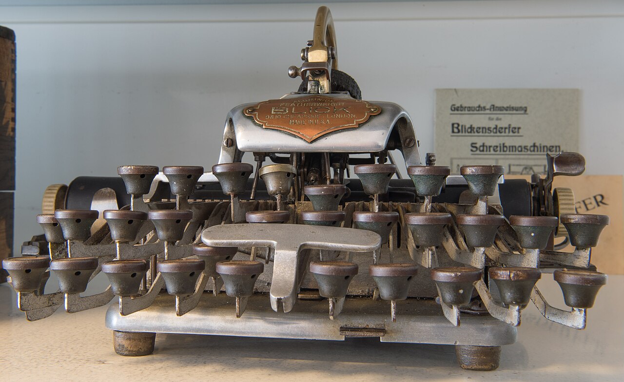 A typewriter photographed in clean, even light, showing the kind of record image collectors aim for.